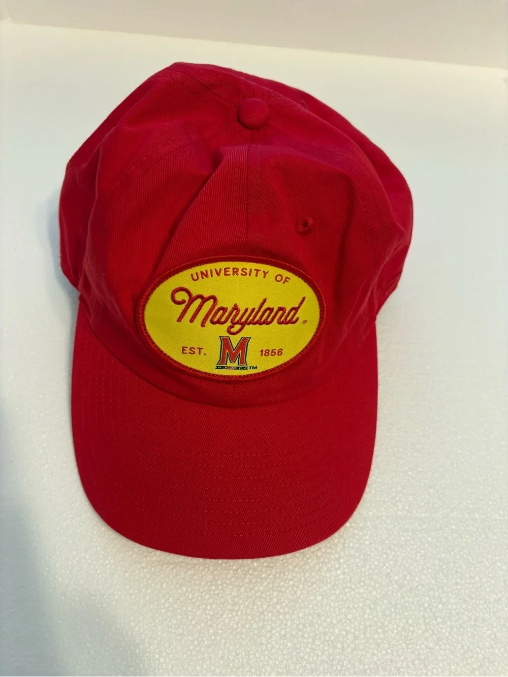 Fanatics University of Maryland Red and Yellow Baseball Cap